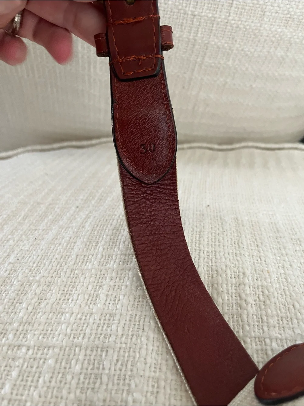 Smathers & Branson Needlepoint Multi-Fish Belt - Size 30 Preppy/Fishing